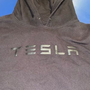 Tesla Black Hoodie for Men